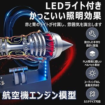 B*M様 未使用　箱入り新品　ジェットエンジン模型　電動 200 - 300kNターボジェットエンジン - GEnx series - GE